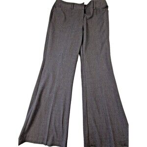Chico's Perfect Stretch Pull On Dress Pants Womens Gray Flare Ankle Size 0